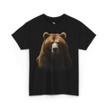 Powerful grizzly bear artwork created for outdoor adventure apparel