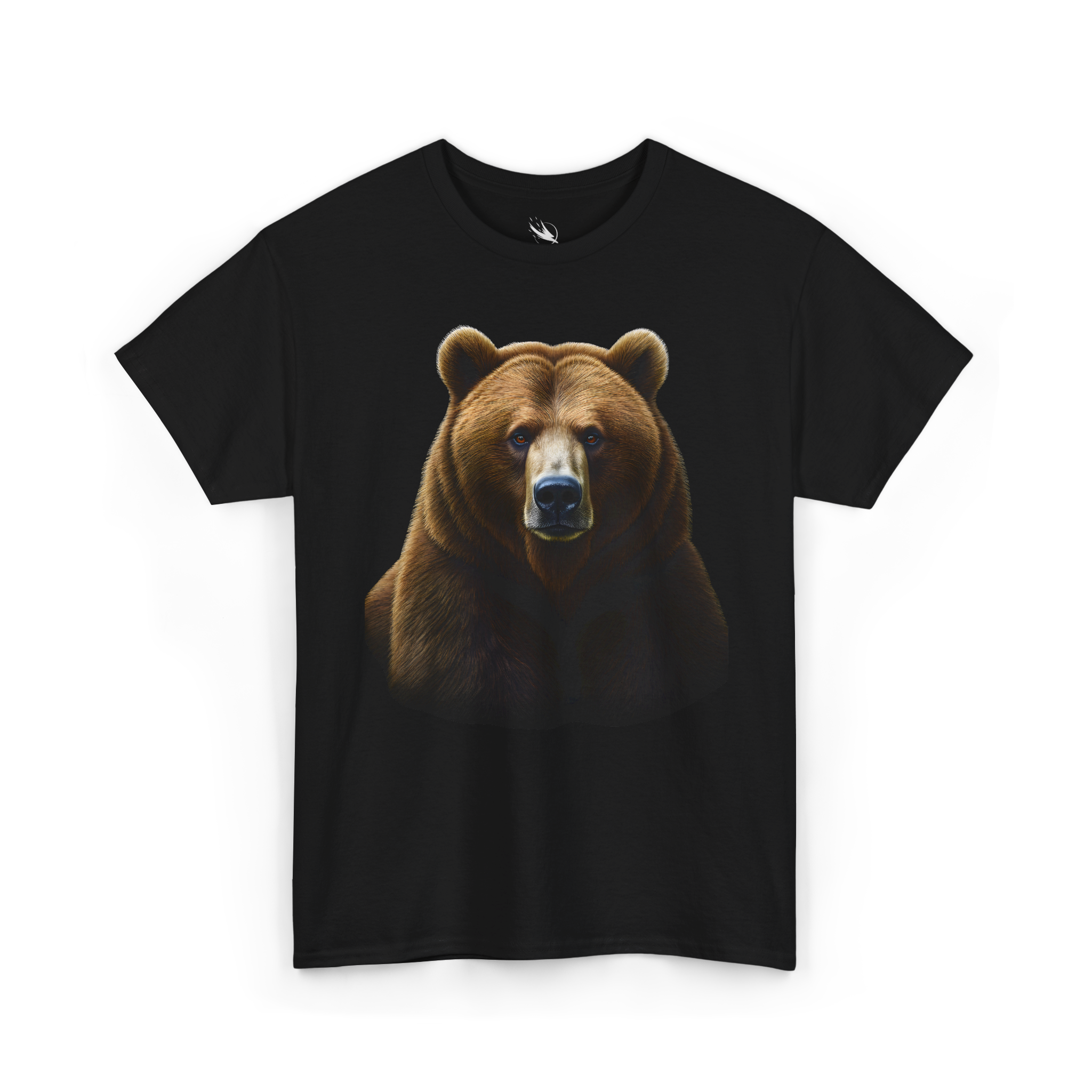 Powerful grizzly bear artwork created for outdoor adventure apparel