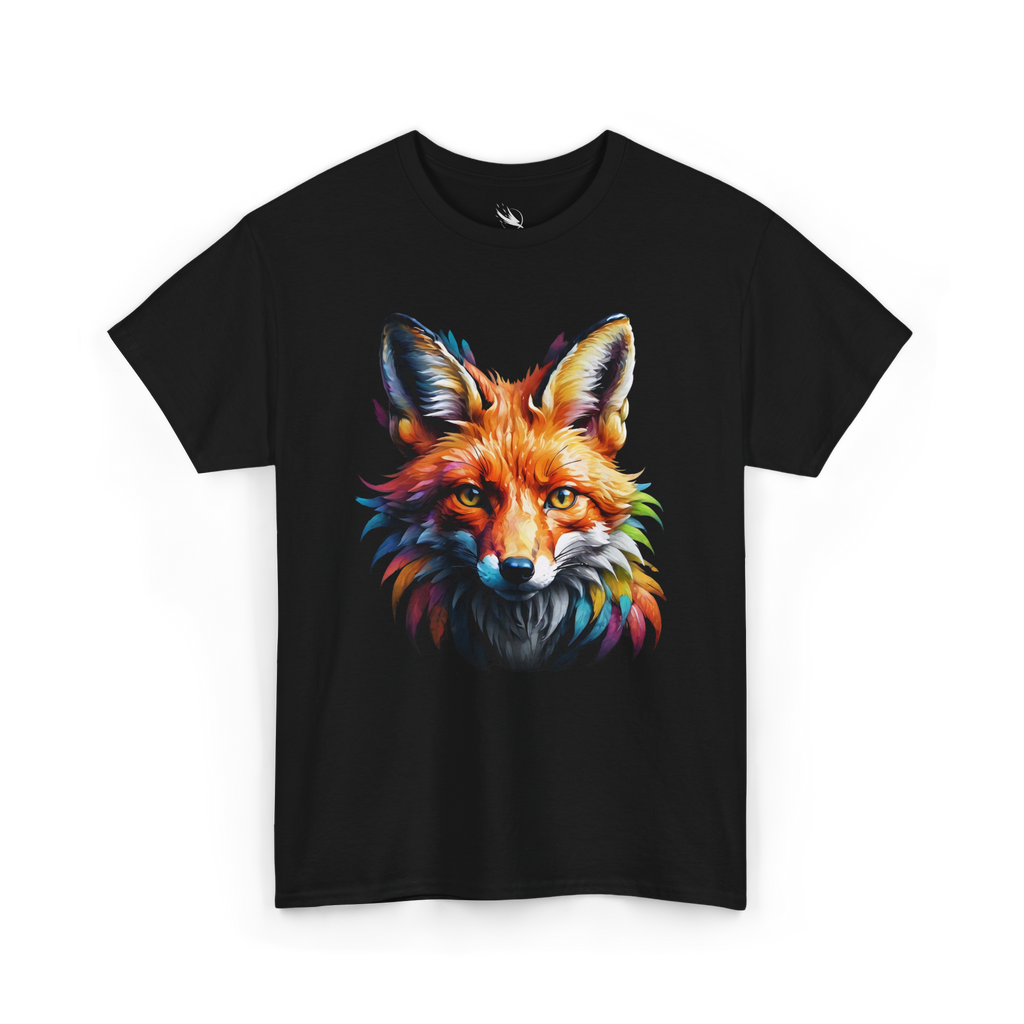 Mystic fox artwork with earthy tones created for wildlife apparel