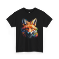 Mystic fox artwork with earthy tones created for wildlife apparel